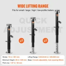 VEVOR Trailer Jack, Trailer Tongue Jack A-frame Bolt on Weight Capacity 5000 lb, Trailer Jack Stand with Handle for Lifting RV Trailer, Horse Trailer, Utility Trailer, Yacht Trailer
