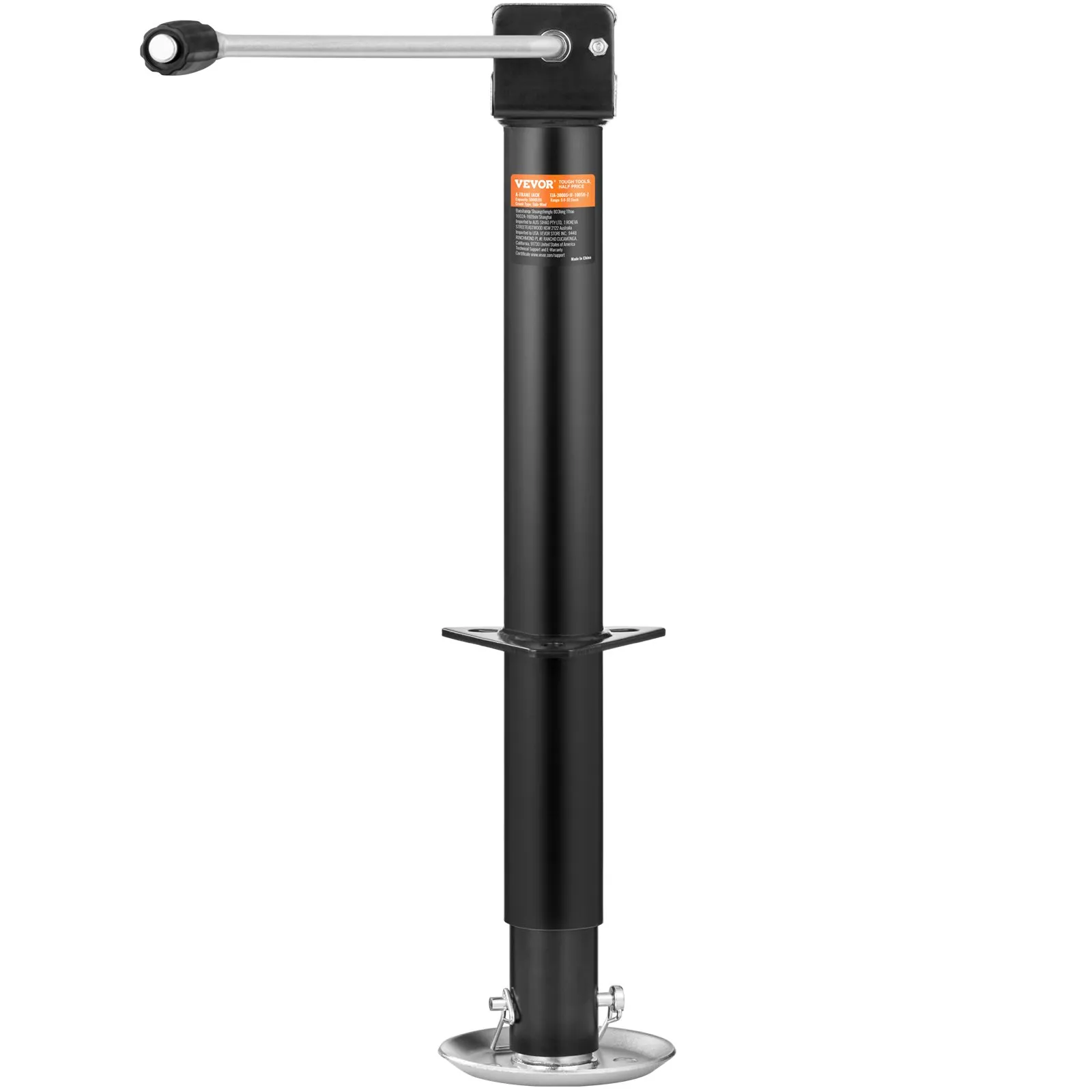 VEVOR Trailer Jack, Trailer Tongue Jack A-frame Bolt on Weight Capacity 5000 lb, Trailer Jack Stand with Handle for Lifting RV Trailer, Horse Trailer, Utility Trailer, Yacht Trailer