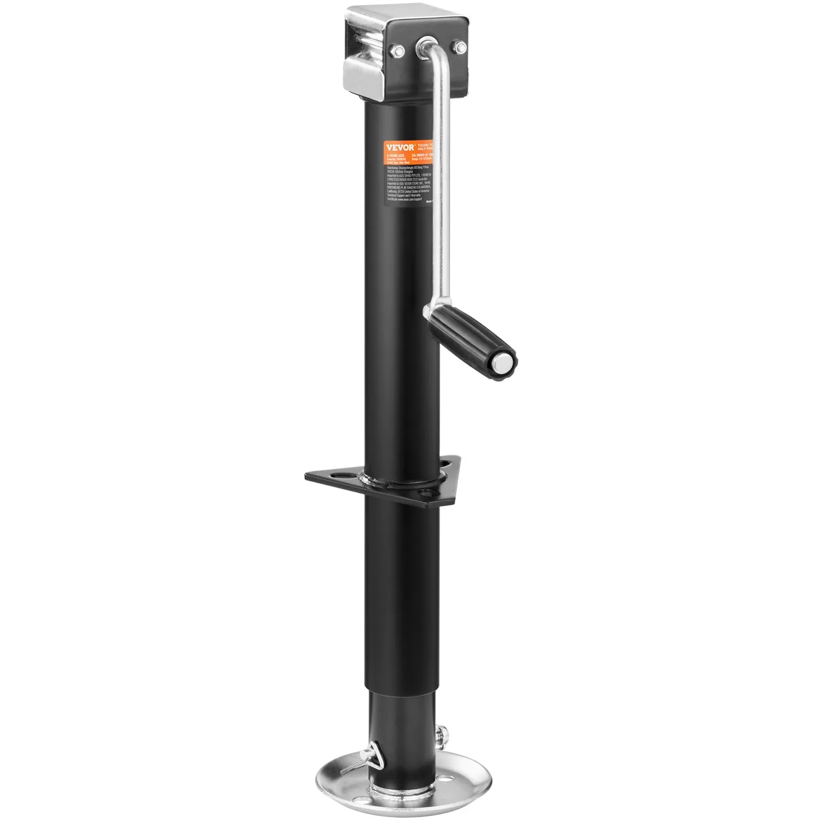 VEVOR Trailer Jack, Trailer Tongue Jack A-frame Bolt on Weight Capacity 5000 lb, Trailer Jack Stand with Handle for Lifting RV Trailer, Horse Trailer, Utility Trailer, Yacht Trailer