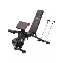 VEVOR Weight Bench Sit up Bench Home Gym Strength Training Workout Adjustable