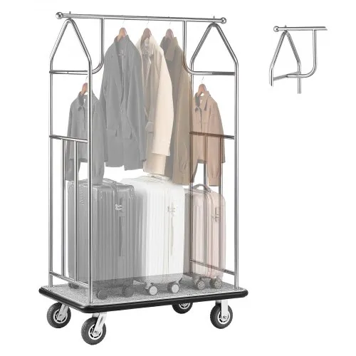 Hotelli pagasikäru 363 kg, sirge raam, Ø 152 mm rattad