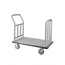 VEVOR Hotel Luggage Cart 750 LBS Platform Truck with Removable Front Frame