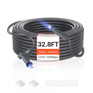 Câble Extension Starlink 10m Gen 2 - Remplacement Étanche Pour Actuated V2 QIQIAZI