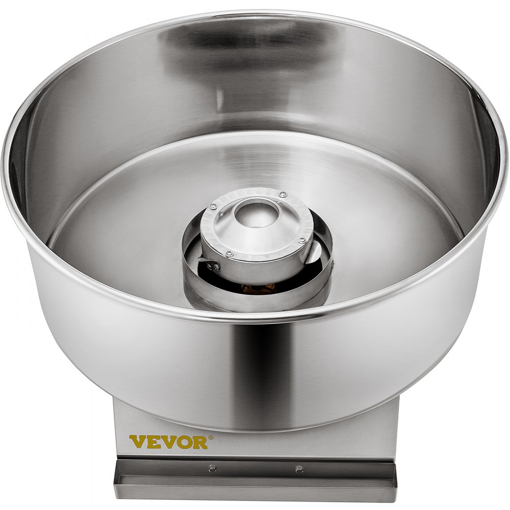 VEVOR Electric Cotton Candy Machine, 19.7-inch Cotton Candy Maker, 1050W Candy Floss Maker, Silver Commercial Cotton Candy Machine with Stainless Steel Bowl and Sugar Scoop, Perfect for Family Party