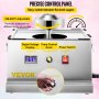 VEVOR Electric Cotton Candy Machine, 19.7-inch Cotton Candy Maker, 1050W Candy Floss Maker, Silver Commercial Cotton Candy Machine with Stainless Steel Bowl and Sugar Scoop, Perfect for Family Party