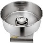 VEVOR Electric Cotton Candy Machine, 19.7-inch Cotton Candy Maker, 1050W Candy Floss Maker, Silver Commercial Cotton Candy Machine with Stainless Steel Bowl and Sugar Scoop, Perfect for Family Party