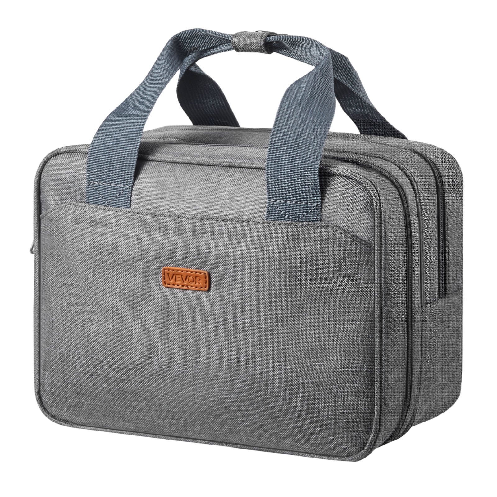VEVOR Wearable Breast Pump Bag, Breast Feeding Bag with Ice Pack, Fits for M5/M6, Pumping Accessories & Breastmilk Storage, Portable Pump Carrying Case for Work, Travel & Family Use, Grey