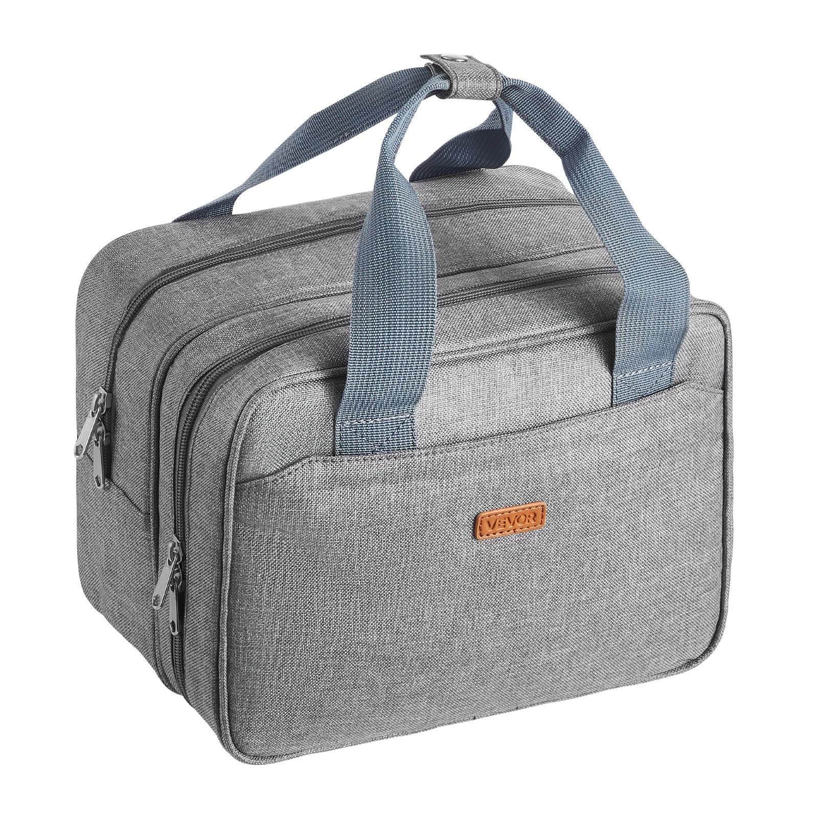VEVOR Wearable Breast Pump Bag, Breast Feeding Bag with Ice Pack, Fits for M5/M6, Pumping Accessories & Breastmilk Storage, Portable Pump Carrying Case for Work, Travel & Family Use, Grey