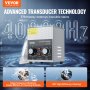 VEVOR 2L Ultrasonic Cleaner med Heater Timer & Basket Digital Sonic Machine