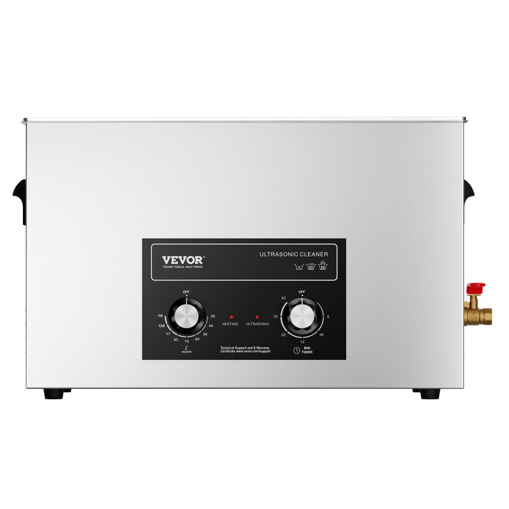 VEVOR 30L Ultrasonic Cleaner with Heater Timer & Basket, Professional Digital Sonic Cavitation Machine, 360W Cleaning Machine for Lab Tools, Metal Parts, Carburetor, Brass, Auto Parts, Engine Parts