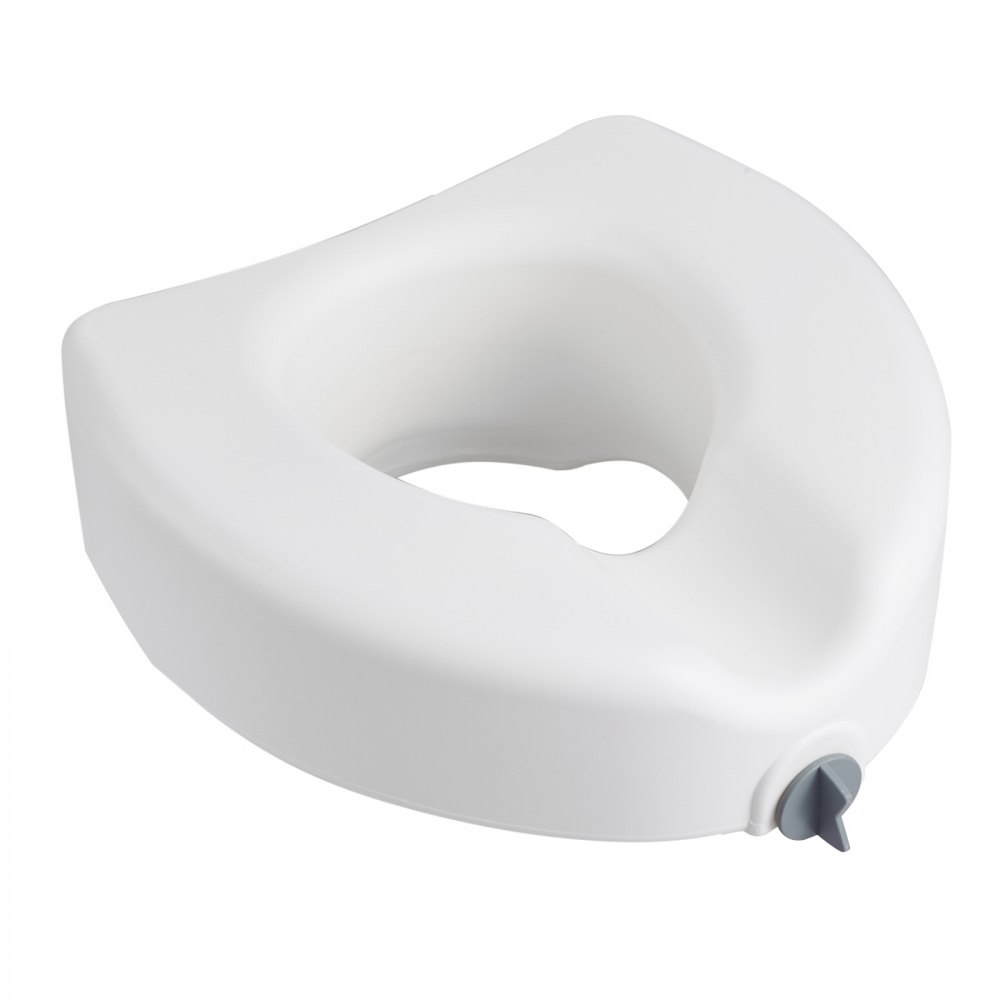 VEVOR Raised Toilet Seat, 350 lbs Capacity, 5-Inch Lift Height, Commode Elevated Toilet Seat Riser with Enlarged Opening for Seniors, Elderly, Handicap, Disabled, Adults, Fits Elongated & Round Bowl