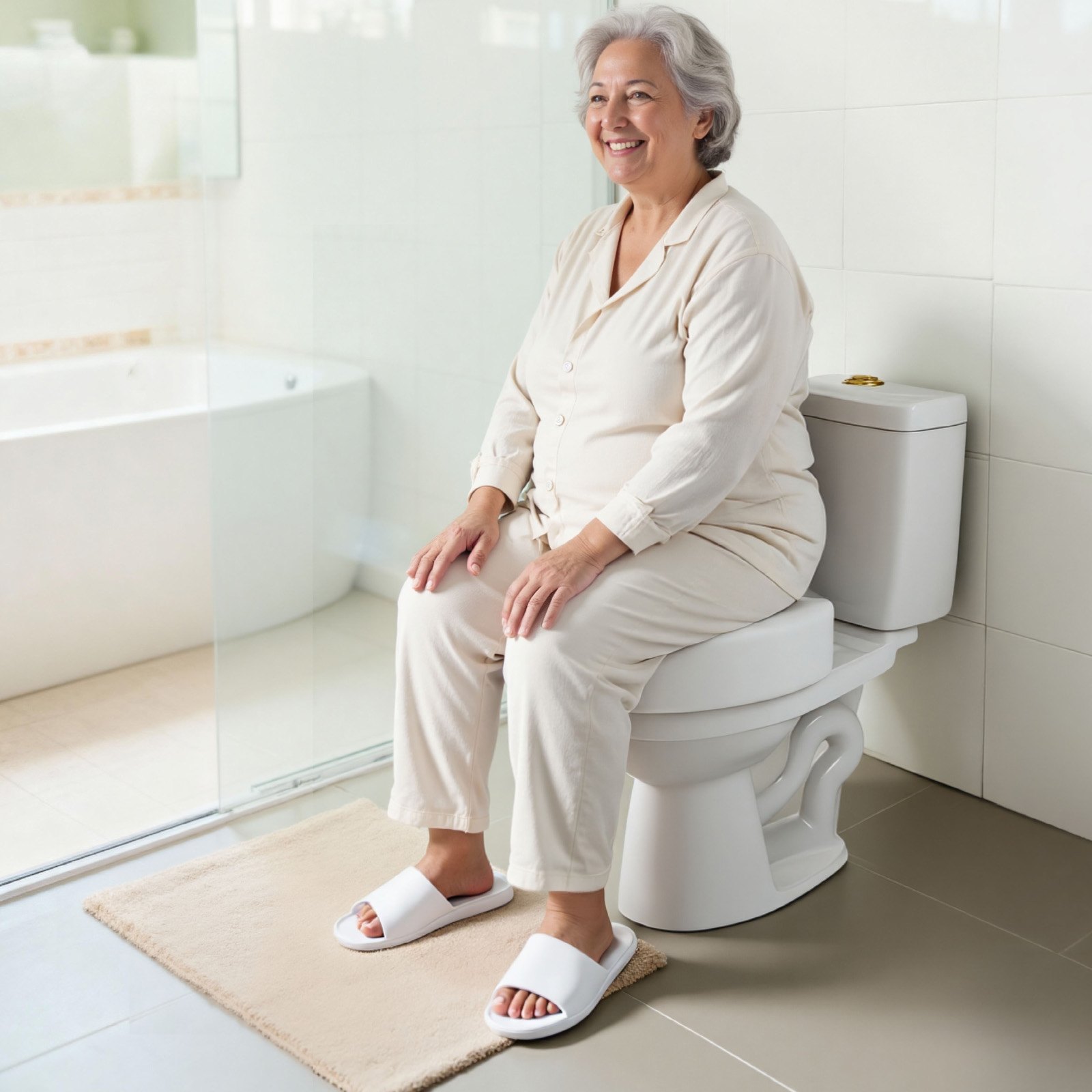 VEVOR Raised Toilet Seat, 158.8 kg Capacity, 127 mm Lift Height, Commode Elevated Toilet Seat Riser with Enlarged Opening for Seniors, Elderly, Handicap, Disabled, Adults, Fits Elongated & Round Bowl
