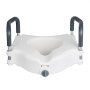 VEVOR Raised Toilet Seat with Arms, 300 lbs Load Capacity, 5-Inch Lift Height, Widened Commode Elevated Toilet Seat Riser with Padded Handles for Seniors, Elderly, Handicap, Disabled, and Adults Use