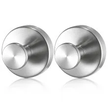 Suction Cup Hooks for Shower No Drill Stainless Steel 2-Pack Towel Hooks
