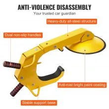 VEVOR Wheel Lock Clamp, 1 Pack Trailer Wheel Lock, Heavy-Duty Anti Theft Tire Lock, Trailer Wheel Locks for RV Trailers, Cars, Trucks, SUVs