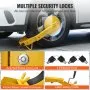 VEVOR Wheel Lock Clamp, 2-Pack Trailer Wheel Lock, Heavy-Duty Anti Theft Tire Lock, Trailer Wheel Locks for RV Trailers, Cars, Trucks, SUVs