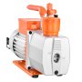 VEVOR Vacuum Pump, 7 CFM 198 L/min, HVAC Two Stage Rotary Vane AC Vacuum Pump, for R134a R22 R410a R1234YF R32, 4 Pole Motor, for Automotive Air Conditioner Maintenance Resin Degassing, Oil Included