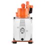 VEVOR Vacuum Pump, 7 CFM 198 L/min, HVAC Two Stage Rotary Vane AC Vacuum Pump, for R134a R22 R410a R1234YF R32, 4 Pole Motor, for Automotive Air Conditioner Maintenance Resin Degassing, Oil Included