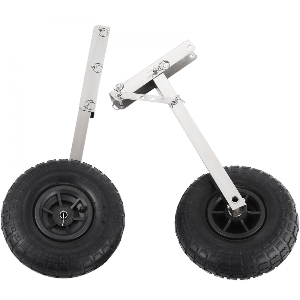 VEVOR Boat Launching Wheels, Boat Transom Launching Wheel, 310 LBS Loading Capacity Inflatable Boat Launch Wheels, Stainless Steel Transom Launching Dolly Wheels, 2 PCS