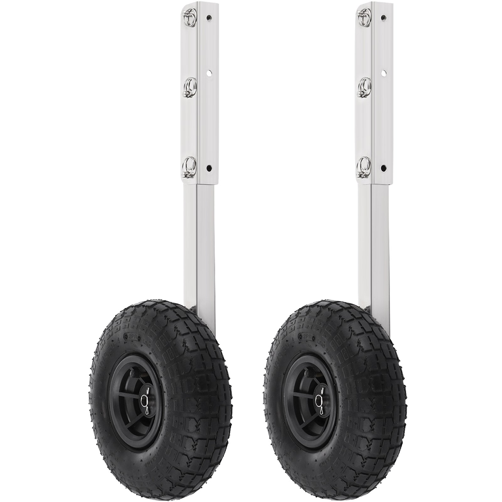 VEVOR Boat Launching Wheels, Boat Transom Launching Wheel, 310 LBS Loading Capacity Inflatable Boat Launch Wheels, Stainless Steel Transom Launching Dolly Wheels, 2 PCS