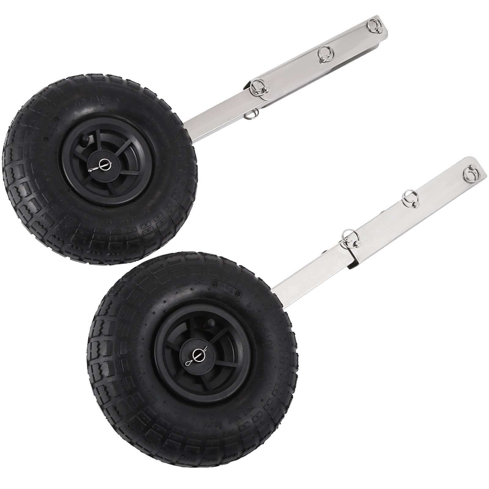 VEVOR Boat Launching Wheels, Boat Transom Launching Wheel, 310 LBS Loading Capacity Inflatable Boat Launch Wheels, Stainless Steel Transom Launching Dolly Wheels, 2 PCS