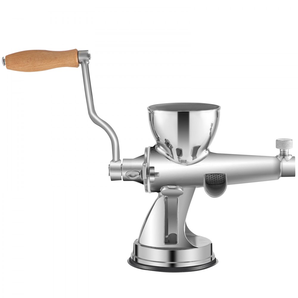 VEVOR Manual Wheatgrass Juicer Stainless Steel Hand Crank Wheatgrass Juicer Hand Wheatgrass Grinder with Suction Cup Base & Table-top Clamp Manual Juicer Extractor for Ginger Celery Apple Grape
