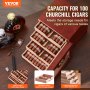 VEVOR 100 Cigar Humidor Ντουλάπι Cedar Cigar Box Υγραντήρας & υγρόμετρο & ράφι