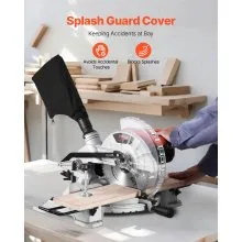 Compound Miter Saw 10-Inch Blade 15 Amp Motor 60-Tooth Corded Single Bevel 0-45°