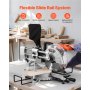 Sliding Compound Miter Saw 10-In Blade 15 Amp Motor Corded Double Bevel 60-Tooth