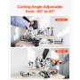 Sliding Compound Miter Saw 10-In Blade 15 Amp Motor Corded Double Bevel 60-Tooth