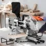 VEVOR Sliding Compound Miter Saw, 10-Inch Blade, 15 Amp Motor, 60-Tooth, Corded Double Bevel Sliding Miter Saw, LED Precision Alignment, Angle Adjustable, for Wood, Composite Decking, Laminates