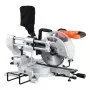 VEVOR Sliding Compound Miter Saw, 10-Inch Blade, 15 Amp Motor, 60-Tooth, Corded Double Bevel Sliding Miter Saw, LED Precision Alignment, Angle Adjustable, for Wood, Composite Decking, Laminates