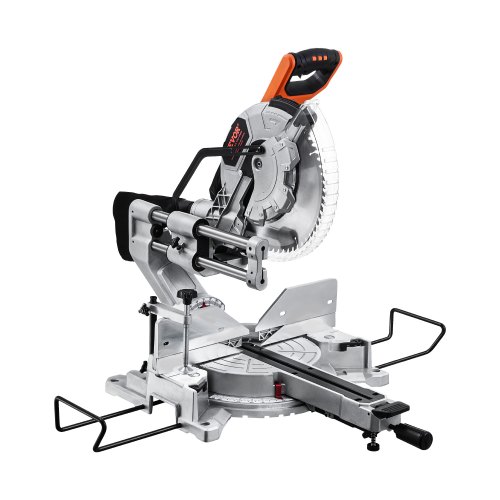 Sliding Compound Miter Saw 12-In Blade 15 Amp Motor Corded Double Bevel 60-Tooth
