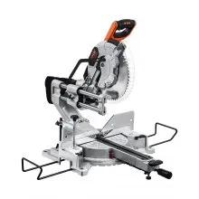 Sliding Compound Miter Saw 12-In Blade 15 Amp Motor Corded Double Bevel 60-Tooth