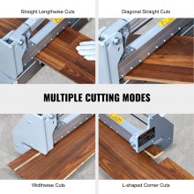 VEVOR Floor Cutter 13 inch, Cuts Vinyl Plank, Laminate, Siding, 0.47in Cutting Depth Effortless And Easy Cutting, Vinyl Plank Cutter for LVP, WPC, SPC, LVT, VCT, PVC, and More
