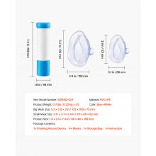 Choking Rescue Device Portable Airway Clear Anti Choking Suction Device 4 Masks
