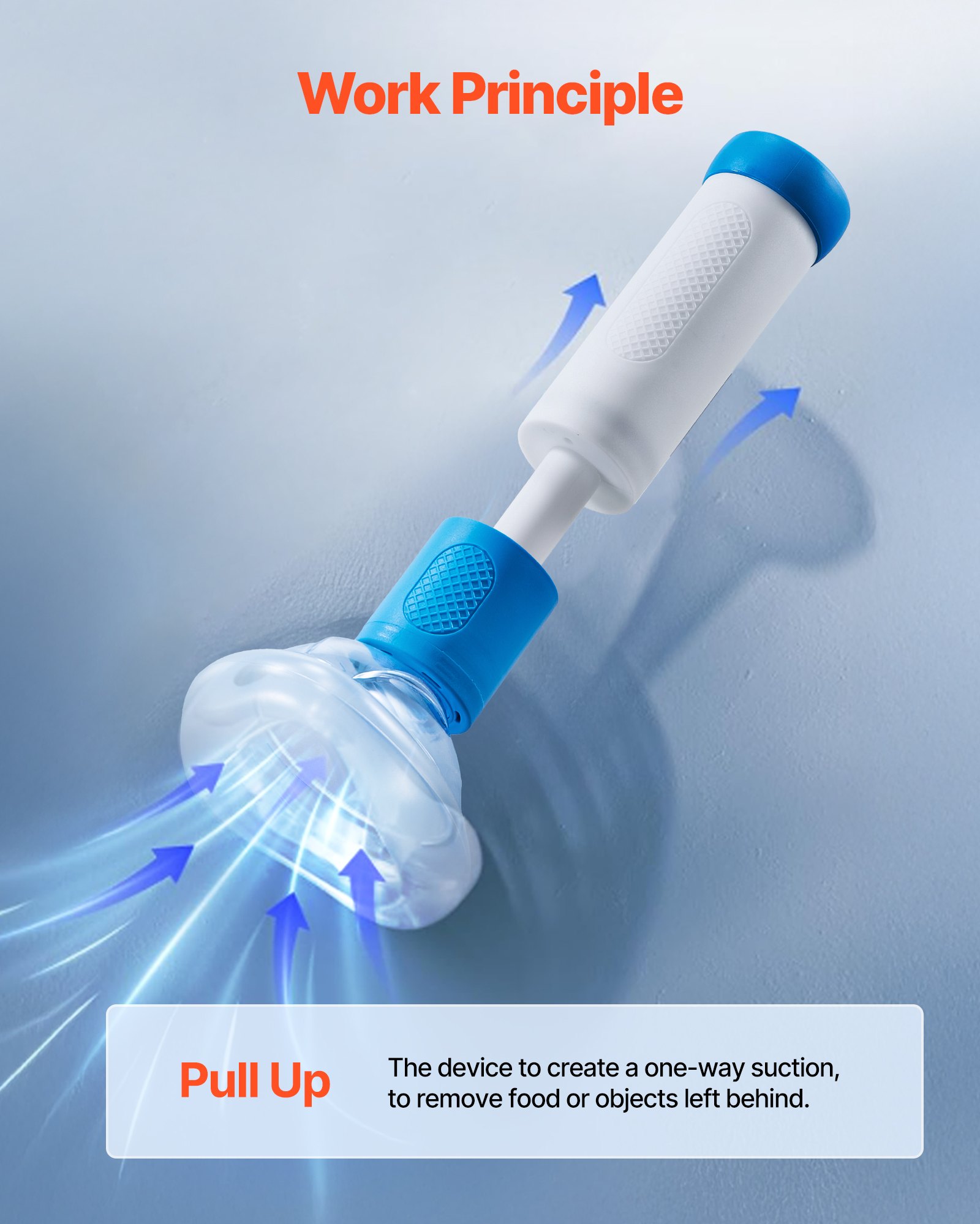 VEVOR Choking Rescue Device, Portable Airway Clear Anti Choking Suction Device with 4 Multi-size Masks and 1 Storage Bag, First Aid Kit for Removing Blocked Objects, for Home, School, Travel