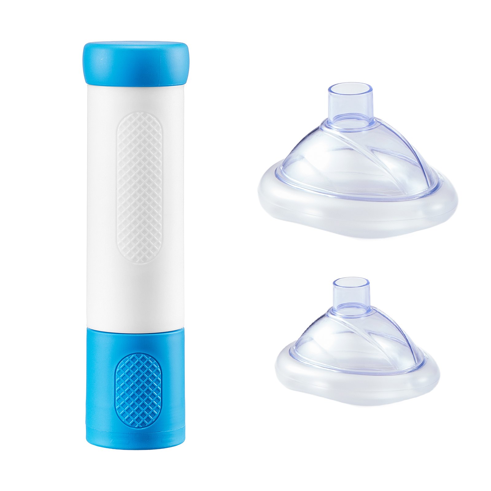 VEVOR Choking Rescue Device, Portable Airway Clear Anti Choking Suction Device with 4 Multi-size Masks and 1 Storage Bag, First Aid Kit for Removing Blocked Objects, for Home, School, Travel