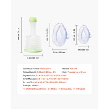 Choking Rescue Device Portable Airway Clear Anti Choking Suction Device 3 Masks
