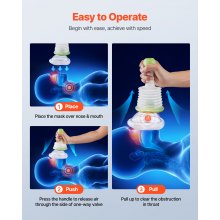 Choking Rescue Device Portable Airway Clear Anti Choking Suction Device 5 Masks