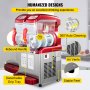 VEVOR Commercial Slush Machine 2x6L Ice Cream Maker LED Display Automatic Clean