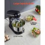 Stand Mixer 5.1 QT Electric Dough Mixer 380W 10 + P Speeds Kitchen Food Beater