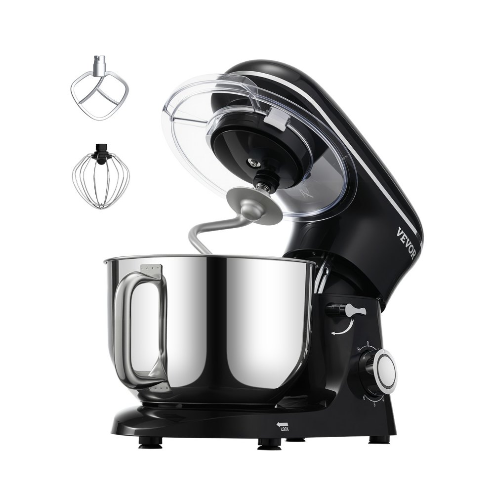 Stand Mixer 6 QT Electric Dough Mixer 660W 6 + P Speeds Kitchen Food Beater