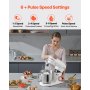 Stand Mixer 5.9 QT Electric Dough Mixer 660W 6 + P Speeds Kitchen Food Beater