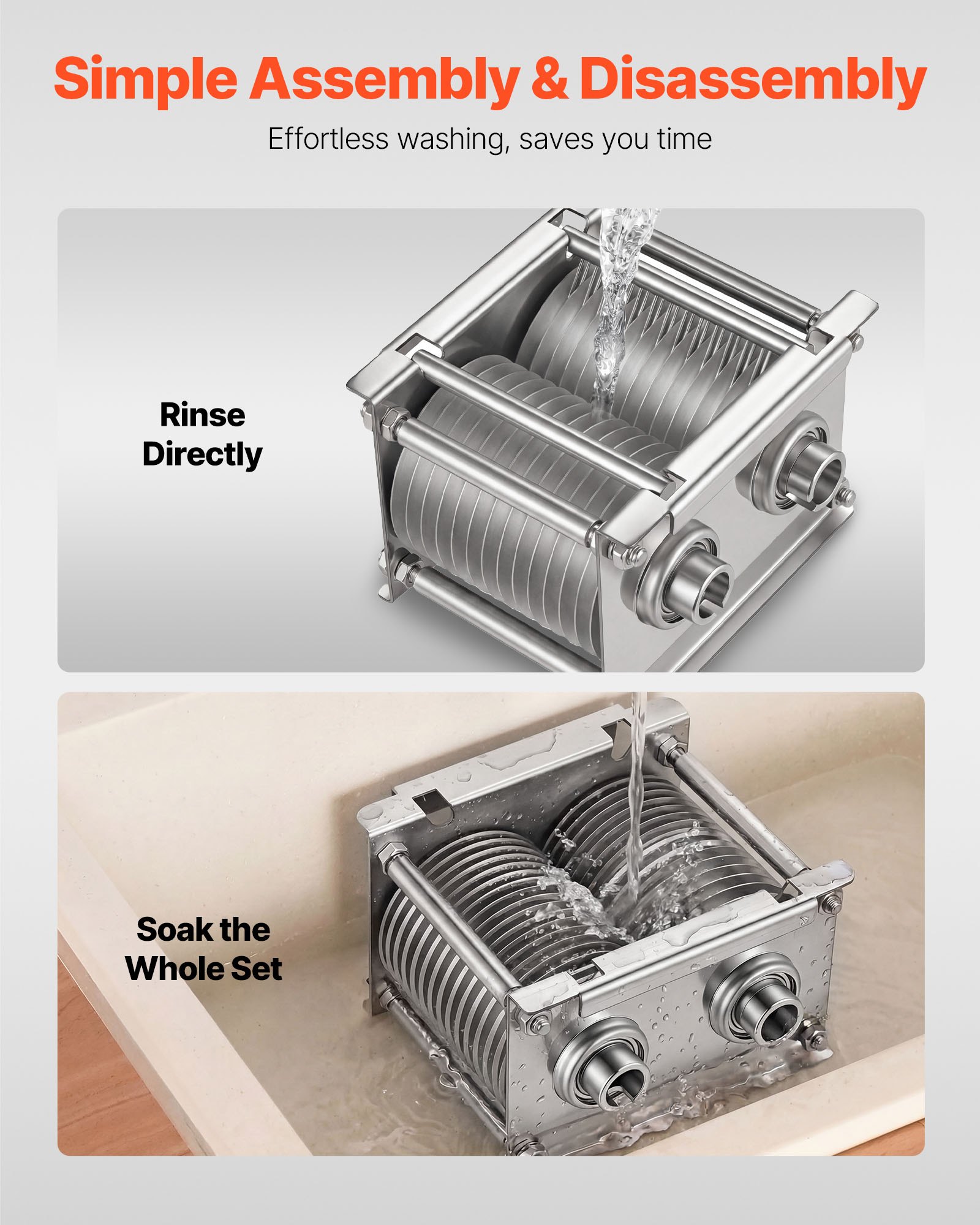 VEVOR Meat Cutter Machine Blade, 7 mm Replacement Commercial Blade for Model 90 Food Slicer, Stainless Steel, for Boneless Meat, Soft Vegetables