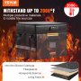VEVOR Fireproof Document Box, Fireproof Document Bag with Lock 2000℉, Fireproof and Waterproof File Box 17.72x5.51x12.4 inch with Zipper & Handle, for Money, Documents, Jewelry and Passport