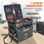 VEVOR Fireproof Document Box, Fireproof Document Bag with Lock 2000℉, Fireproof and Waterproof File Box 17.72x5.51x12.4 inch with Zipper & Handle, for Money, Documents, Jewelry and Passport