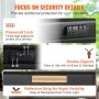 VEVOR Fireproof Document Box, Fireproof Document Bag with Lock 2000℉, Fireproof and Waterproof File Box 17.72x5.51x12.4 inch with Zipper & Handle, for Money, Documents, Jewelry and Passport
