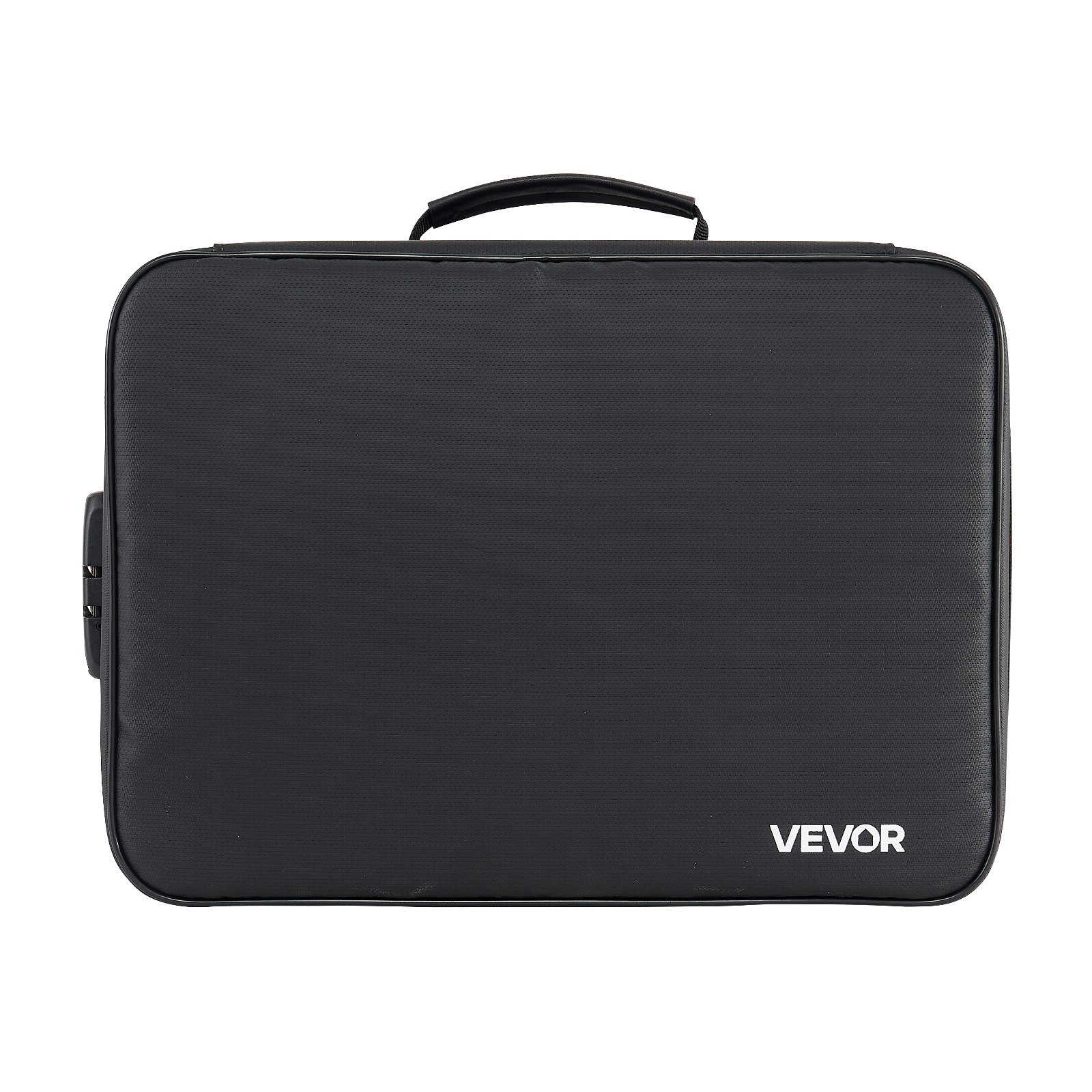 VEVOR Fireproof Document Box, 1832 ℉ Heat Insulated Fireproof & Waterproof Box with Lock, Portable Multi-Layer Home Office Travel File Storage Organizer, for Passports, Important Documents, Files
