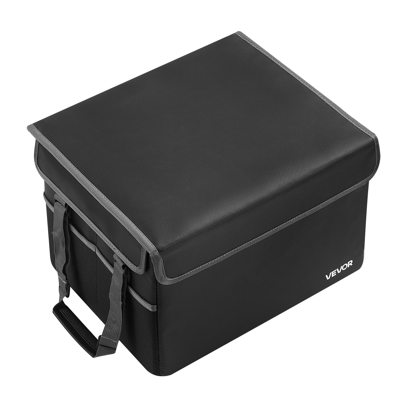 VEVOR Fireproof Document Box, 1000 ℃ Heat Insulated Fireproof & Waterproof Box, Space-Saving and Foldable Design, Portable Home Office Travel File Organizer, for Passports, Important Documents, Files
